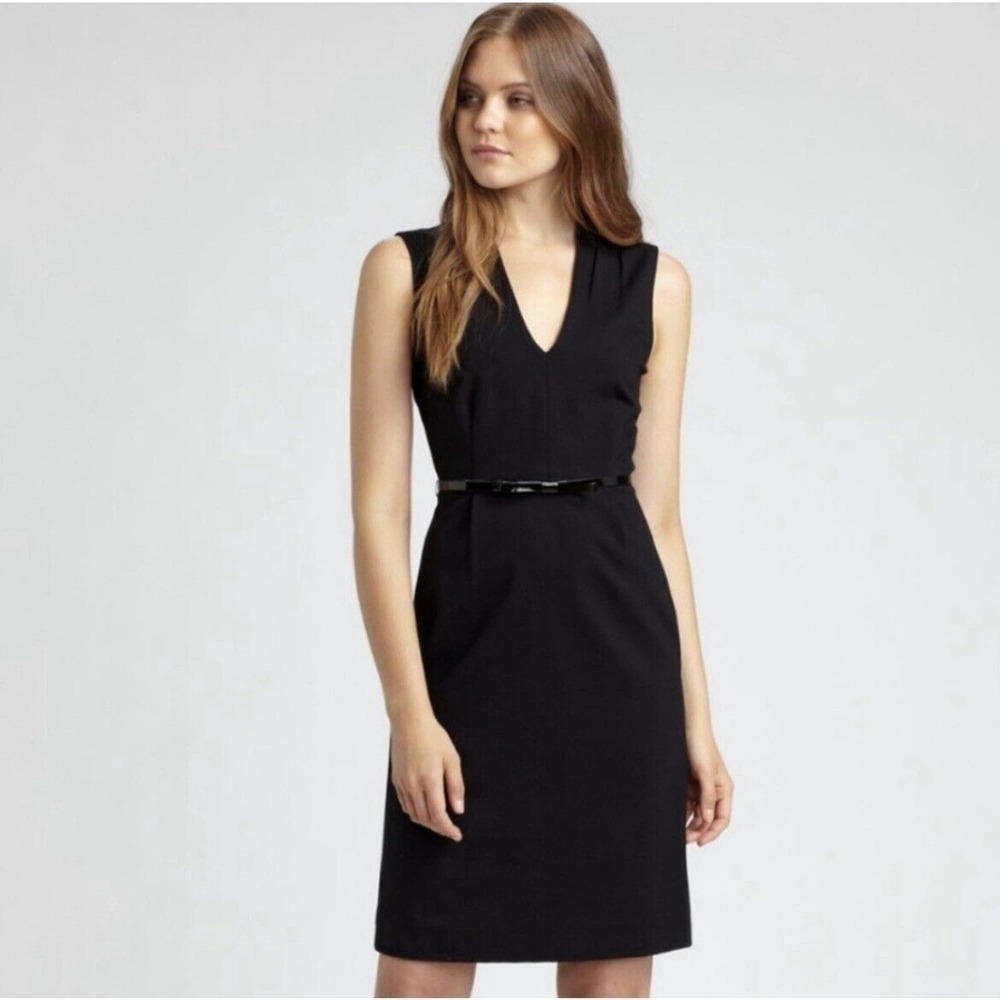Kate Spade Black Sleeveless Gwendolyn Sheath Ponte Dress Size 0